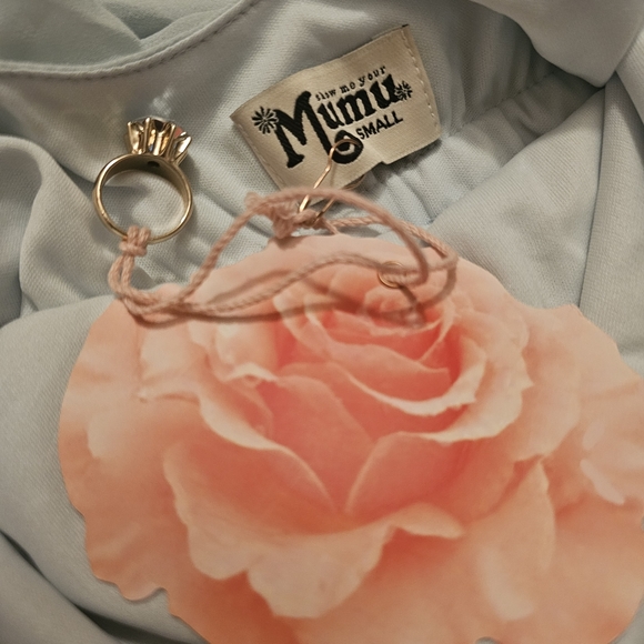 Show Me Your Mumu Caitlin Ruffle Maxi Dress Dune Chiffon Size Small - Picture 5 of 5